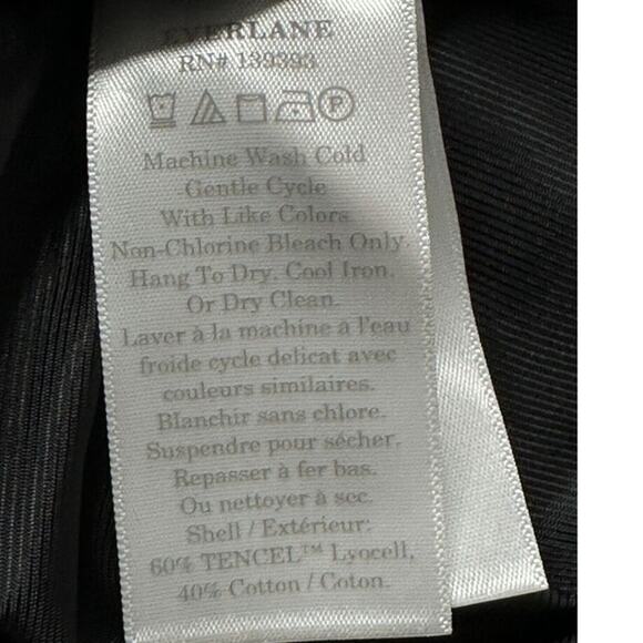 NWT Everlane The 80's Italian Wool Blazer Women's Size 6 Black Oversized Eighti - Picture 9 of 12